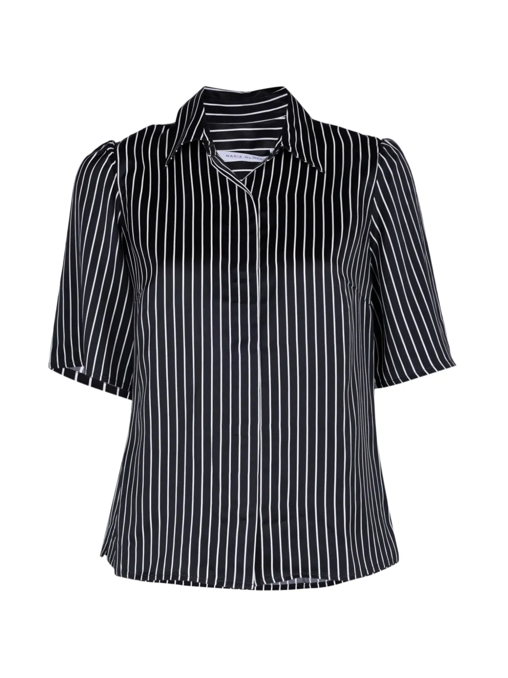 Maria McManus stripe-print bell-sleeve blouse