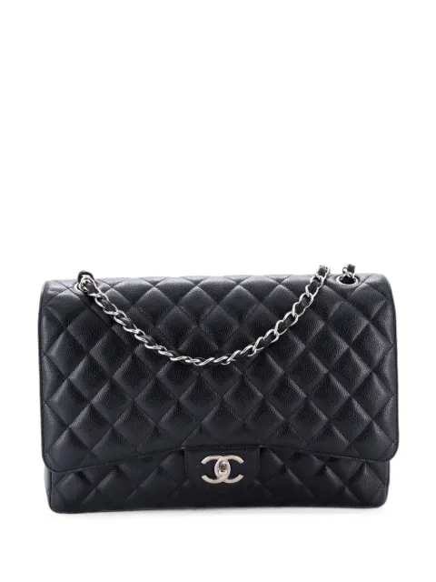 CHANEL Pre-Owned Classic Double Flap Bag Quilted Caviar Maxi shoulder bag