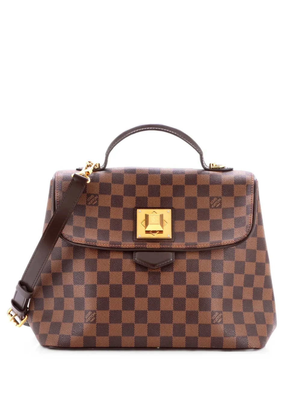 Louis Vuitton Pre-Owned Bergamo Handbag Damier MM satchel - Marrone