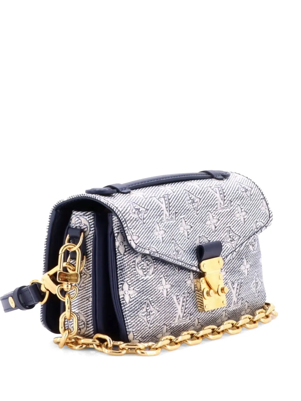 Louis Vuitton Pre-Owned Pochette Metis Monoglam Jacquard Canvas East West shoulder bag - Blu