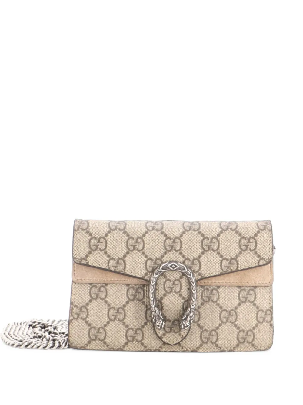 Gucci Pre-Owned Dionysus Bag GG Coated Canvas Super Mini crossbody bag - Marrone