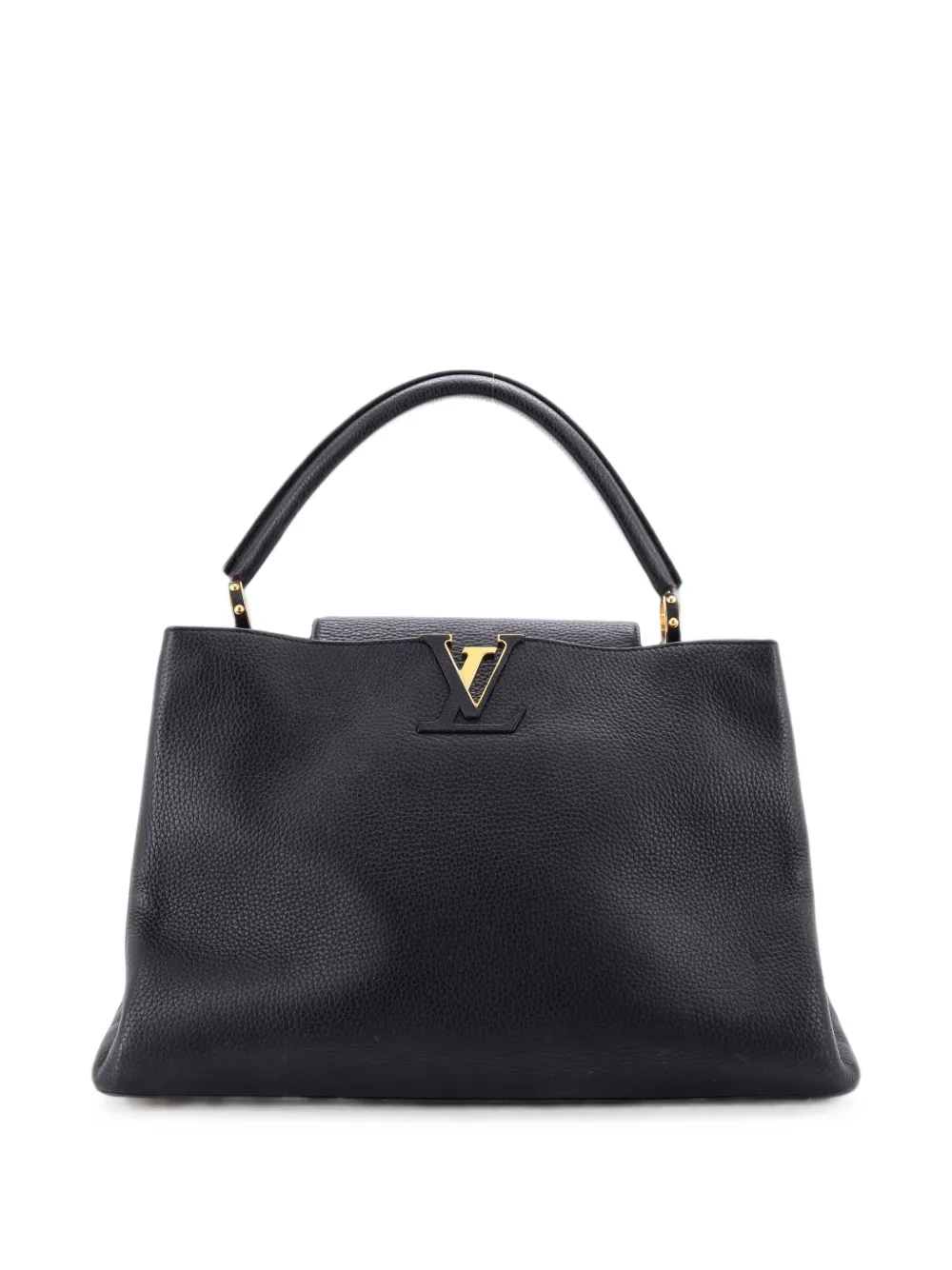 Louis Vuitton Pre-Owned Capucines Bag Leather GM satchel - Nero