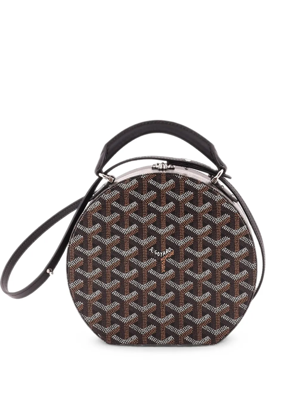 Goyard Pre-Owned Alto Hatbox Satchel-Tasche aus beschichtetem Canvas - Schwarz