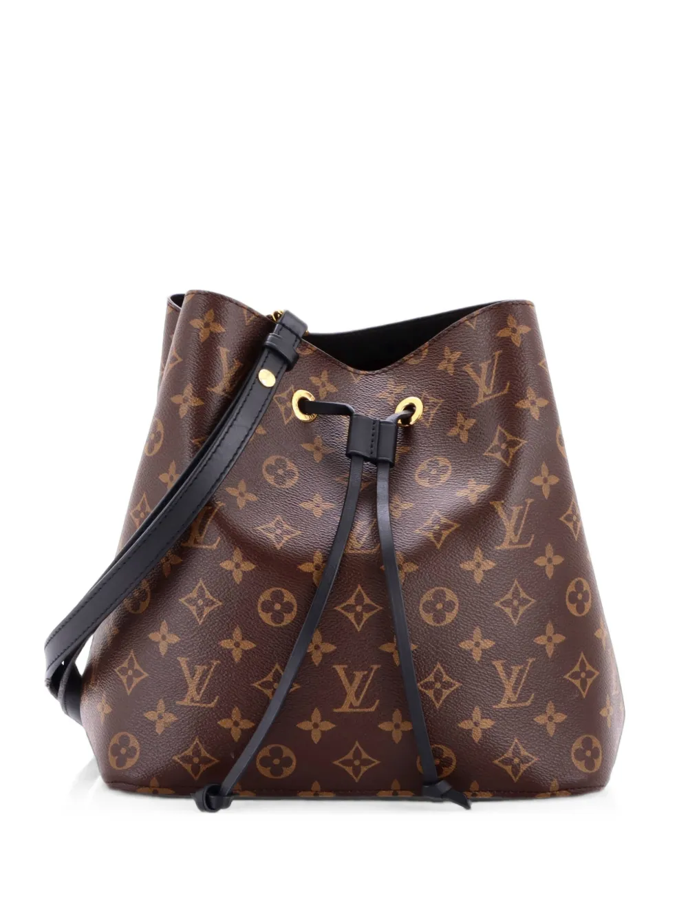 Louis Vuitton Pre-Owned NeoNoe Handbag Monogram Canvas with Leather MM bucket bag - Marrone