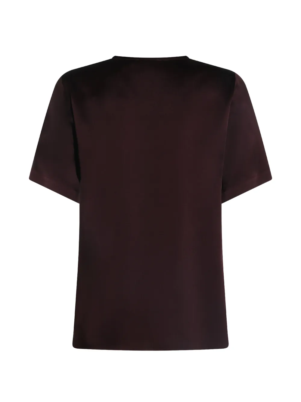 Antonelli Satijnen T-shirt Bruin