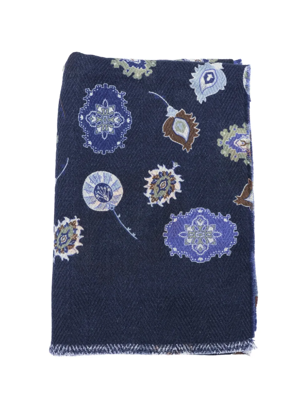Altea paisley-print scarf - Blu