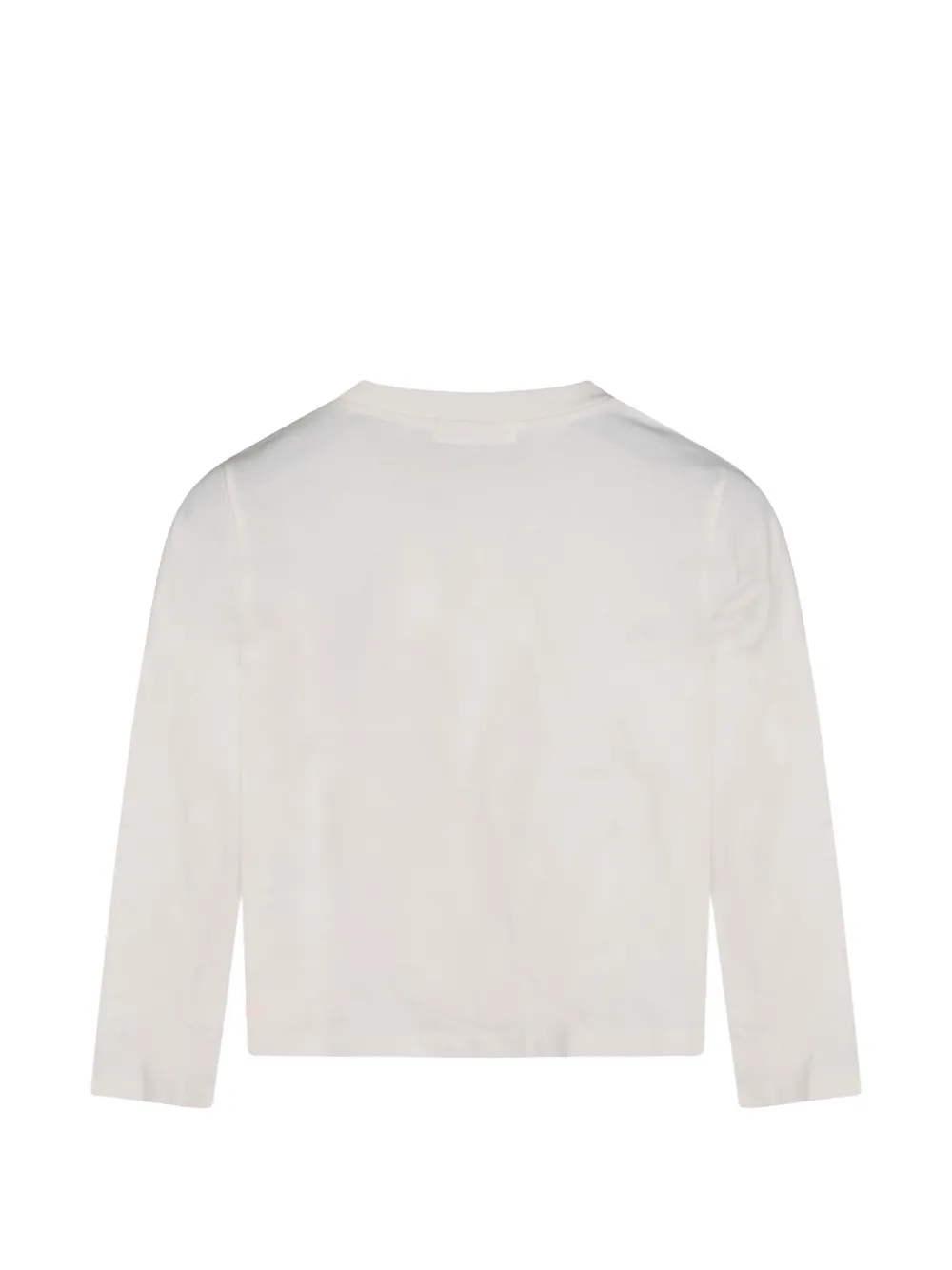 Billieblush sequin-embellished long-sleeve T-shirt Beige