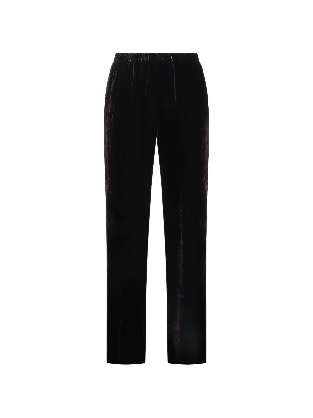 Antonelli Velvet Straight-leg Trousers In Purple