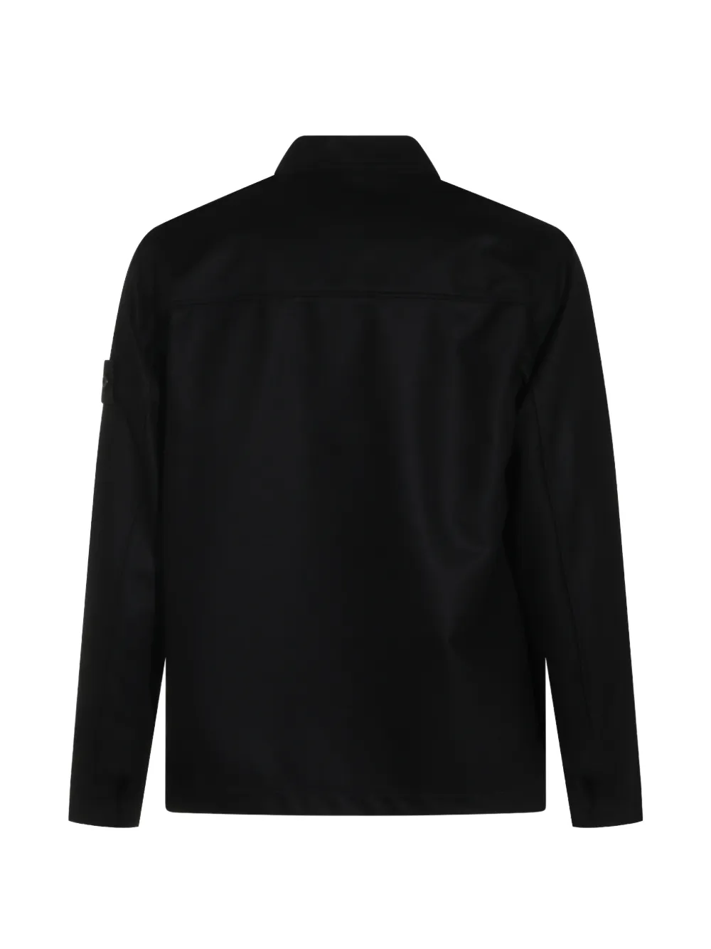 Stone Island 1200020 wollen nylon flanellen_D.I. Ghost shirtjack Zwart