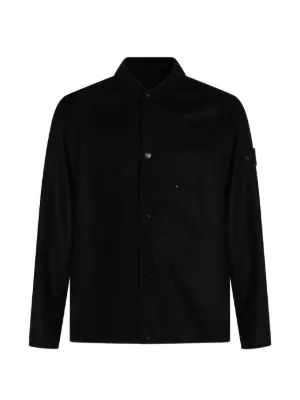 Ralph Lauren Purple Label double-pocket long-sleeve Shirt | Black
