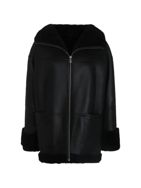 TOTEME chaqueta con ribete de pelo