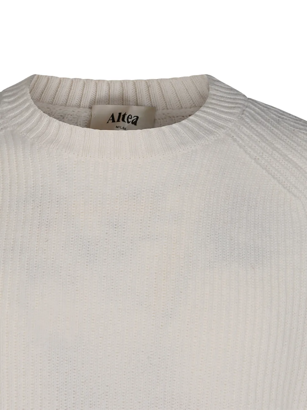 Altea Ribgebreide trui met raglan mouwen Beige