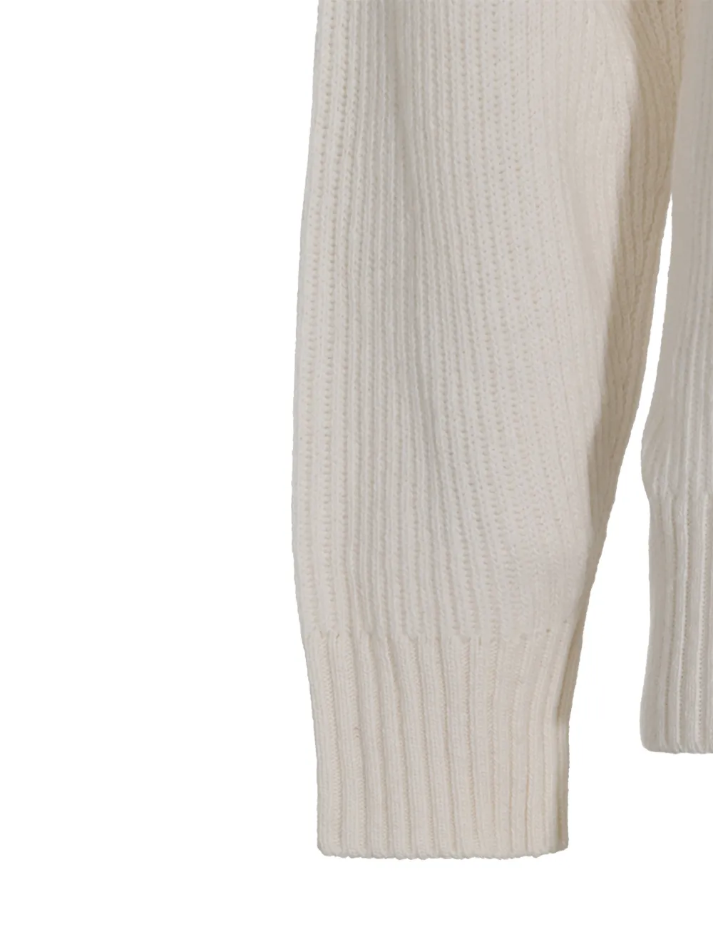Altea Ribgebreide trui met raglan mouwen Beige
