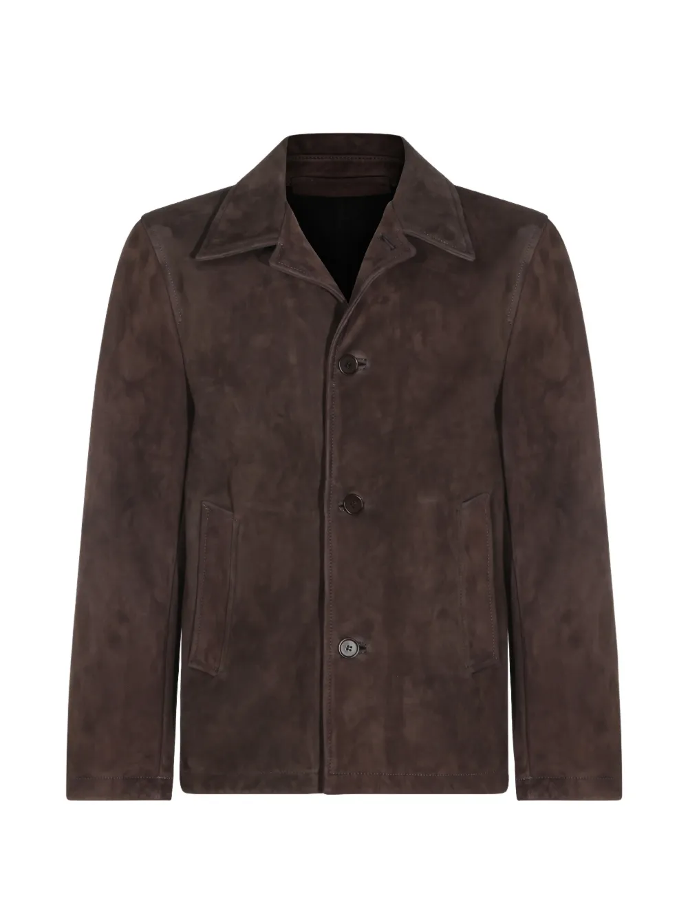 Salvatore Santoro button-up leather jacket - Marrone