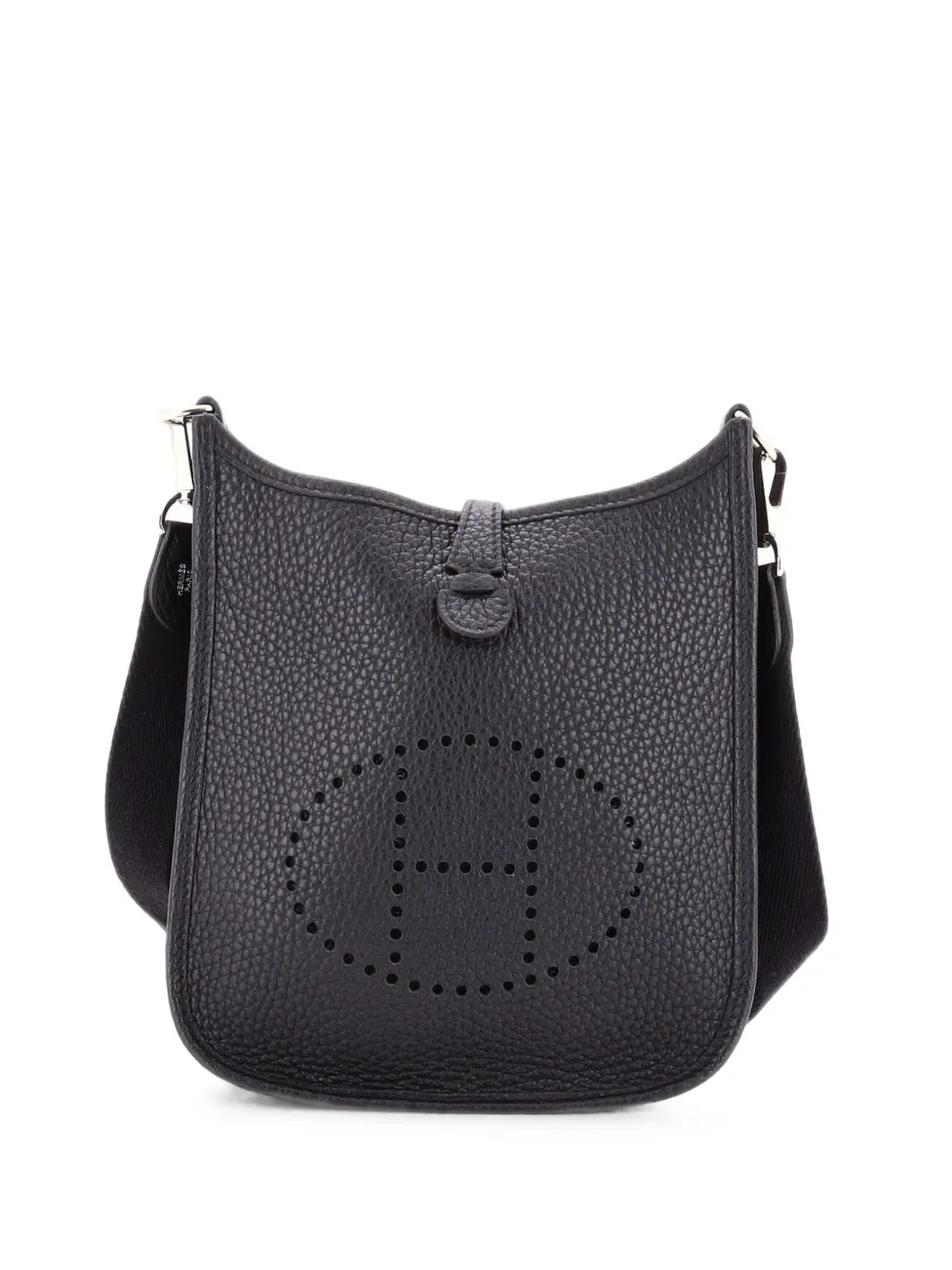 Hermès Pre-Owned Evelyne Bag Gen III Clemence TPM crossbody bag - Nero