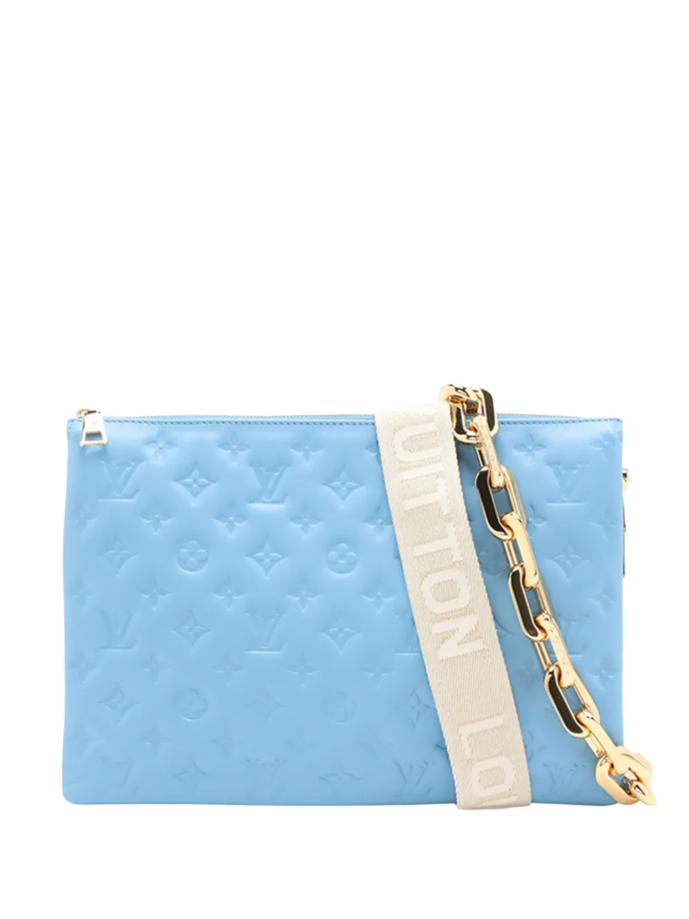 Louis Vuitton Pre-Owned 2020-2026 Monogram Embossed Coussin MM satchel - Blu