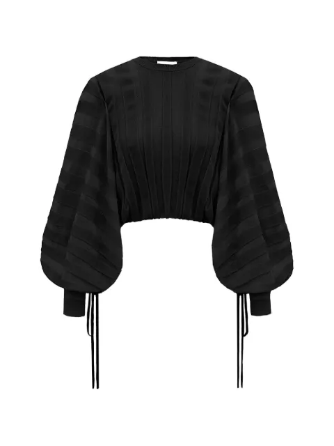 ZIMMERMANN Valiant pleated-sleeve sweater