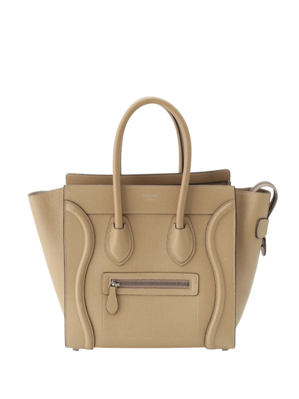 Celine Pre-Owned Borsa tote Luggage micro in pelle di vitello martellata 2012-2018 - Toni neutri