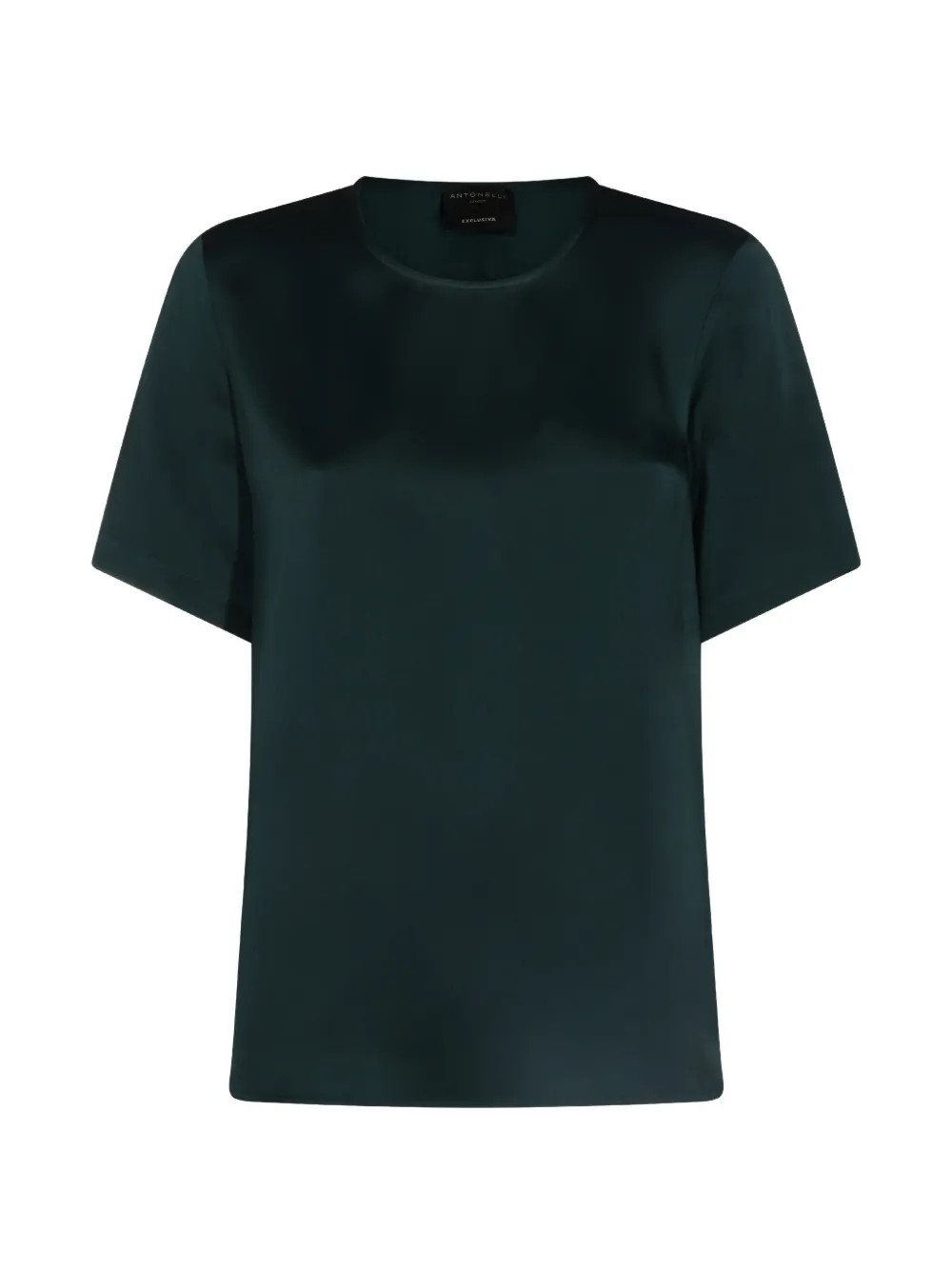 Antonelli Satin-finish Short-sleeve T-shirt In Green