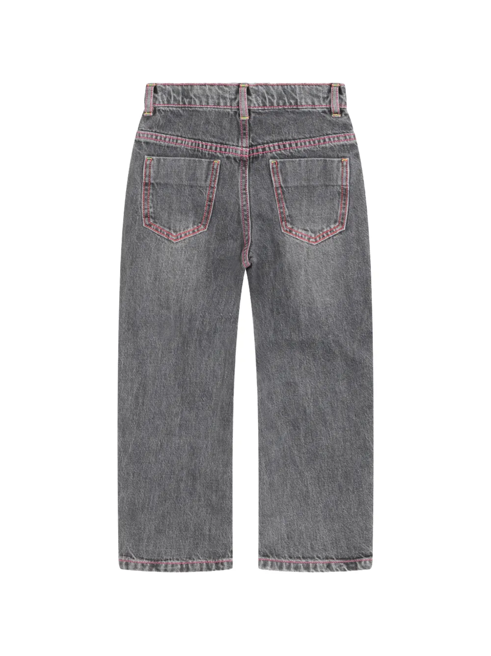 Billieblush Jeans met contrasterend stiksel en geborduurd hart Grijs