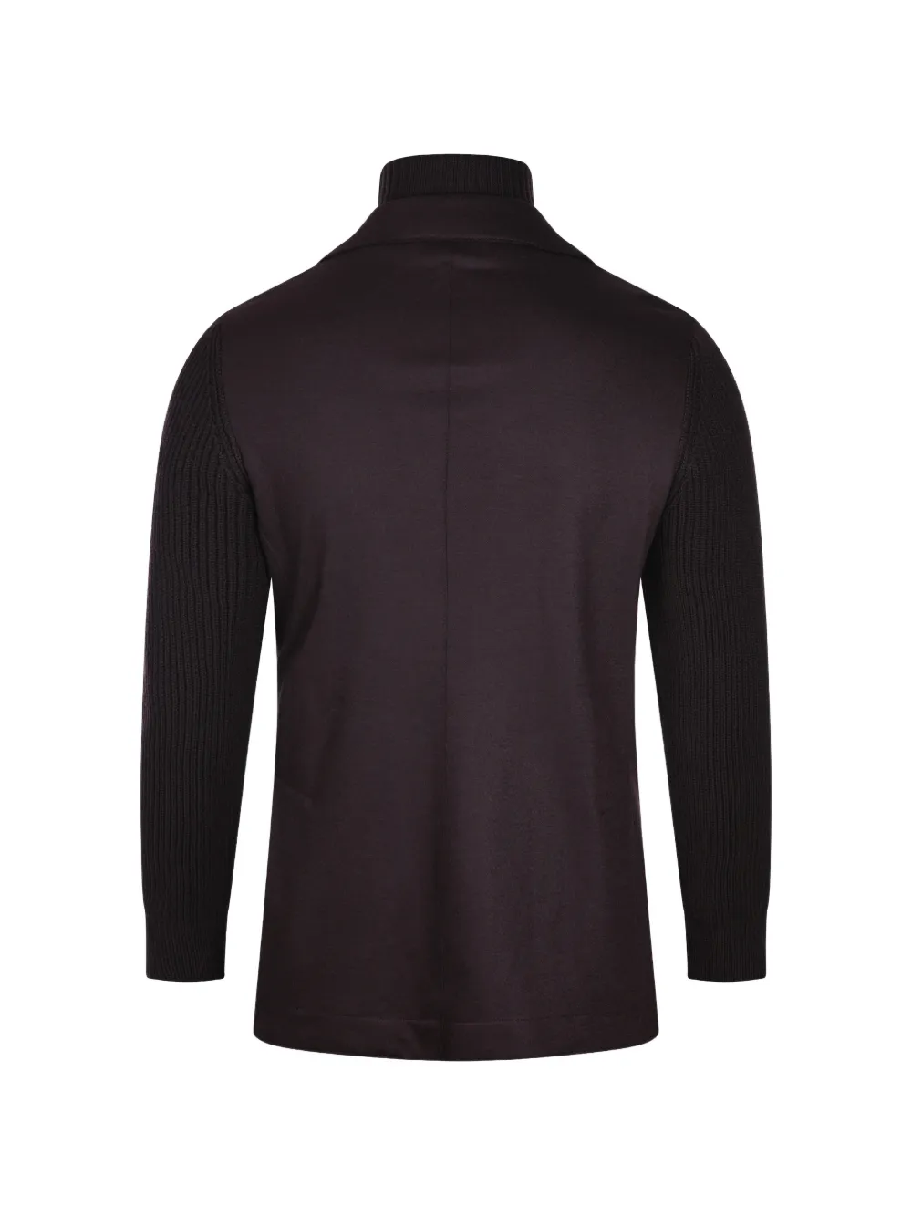 Eleventy layered-style rib-knit jacket Bruin