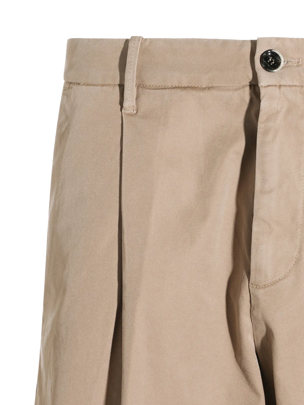 Nine In The Morning Broek met geplooide voorkant Beige