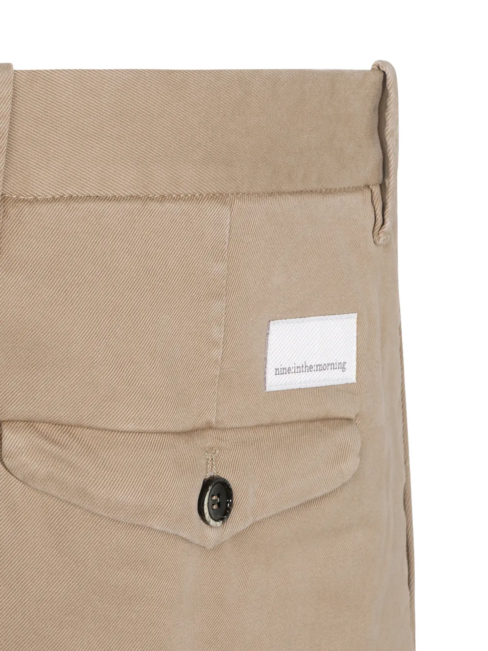 Nine In The Morning Broek met geplooide voorkant Beige