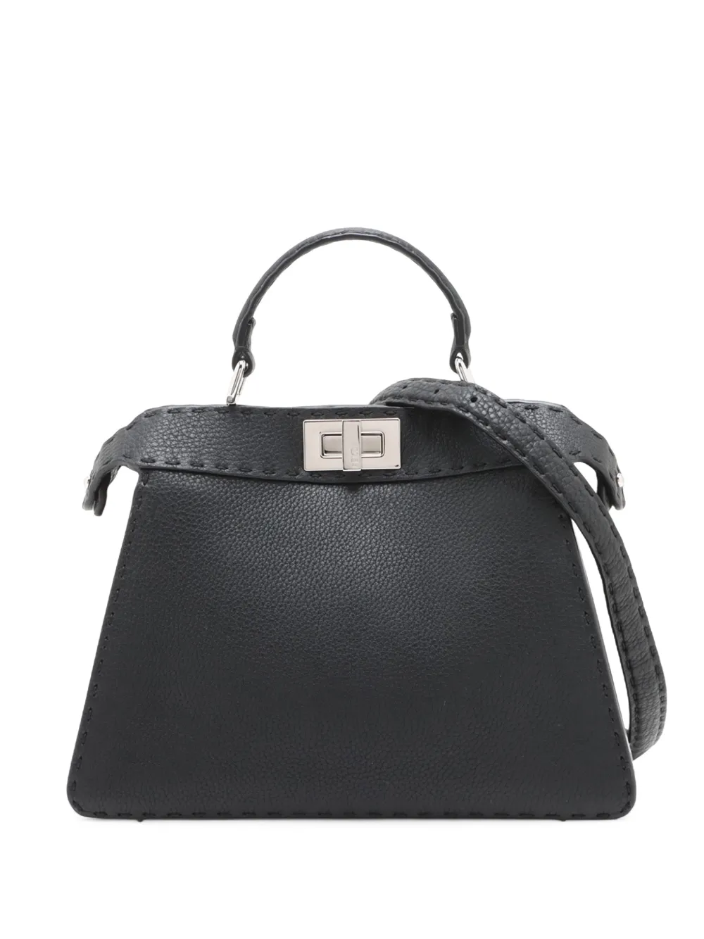 Fendi Pre-Owned 20th Century Small Calfskin Selleria Peekaboo ISeeU satchel - Schwarz