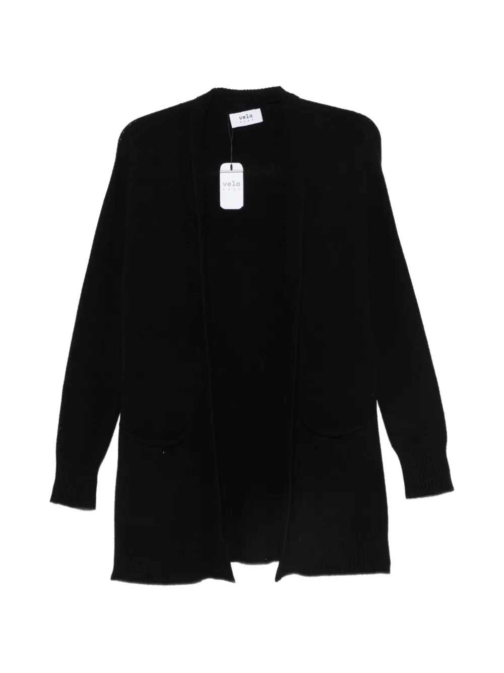 VELA SHOP open-front patch-pocket cardigan