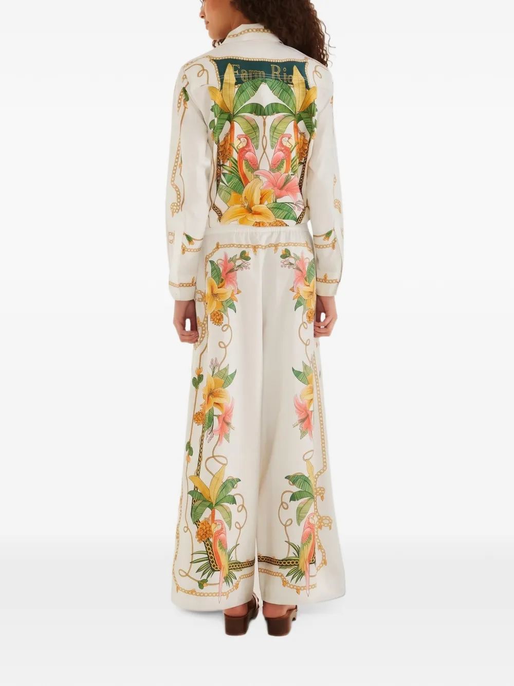 FARM Rio Tropical Royalty off-white pants Beige