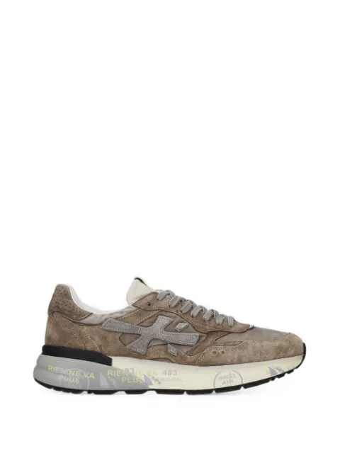 Premiata Mick 0.1 suede-panel low-top sneakers