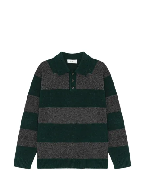 Les Deux striped knitted polo sweater