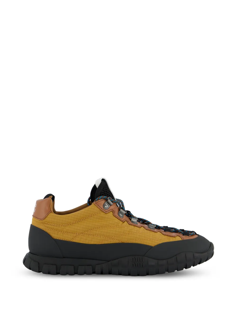 Miu Miu panelled ripstop sneakers - Giallo