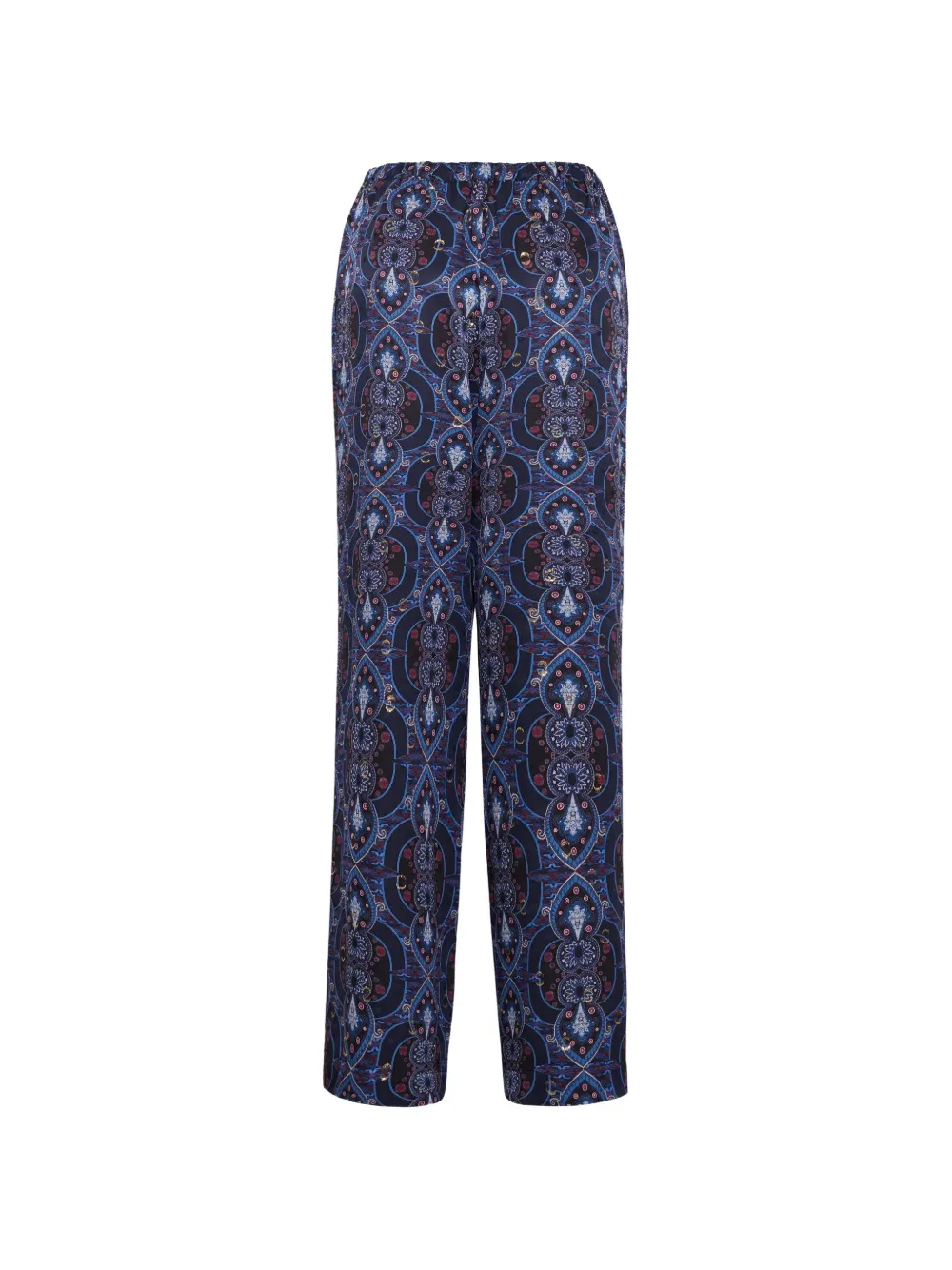 Cara Girona broek met metallic print Blauw