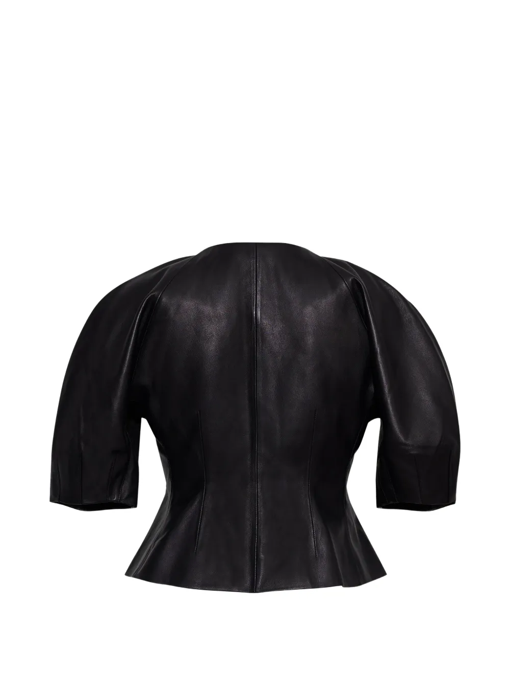 Cara Fletcher top met sculpturale mouwen Zwart