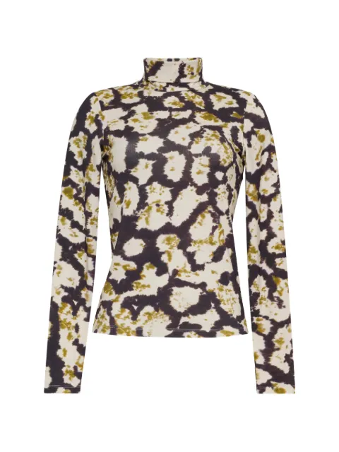 Cara Cara Piper top met col en stippen