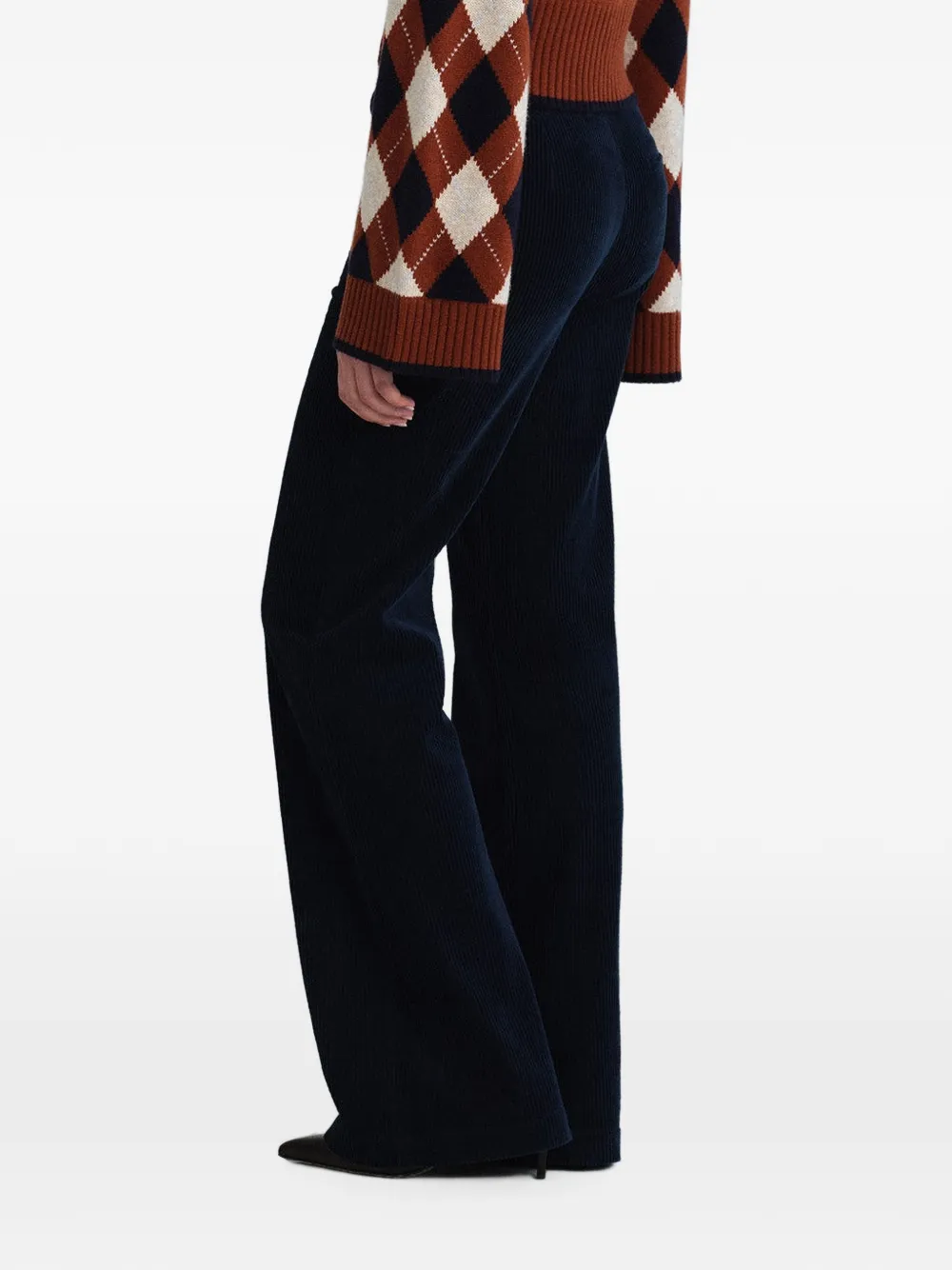 Cara Annie ribfluwelen broek Blauw
