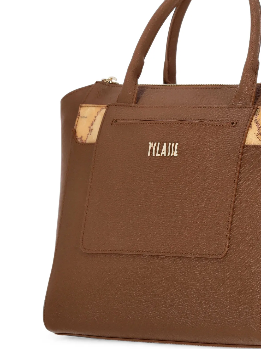 ALVIERO MARTINI 1° CLASSE Geo-print tote bag Bruin