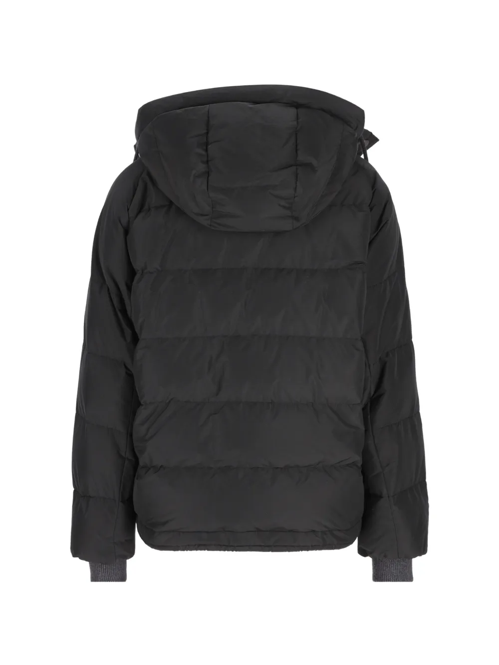 Brunello Cucinelli Gewatteerd jack met Monili-afwerking Zwart