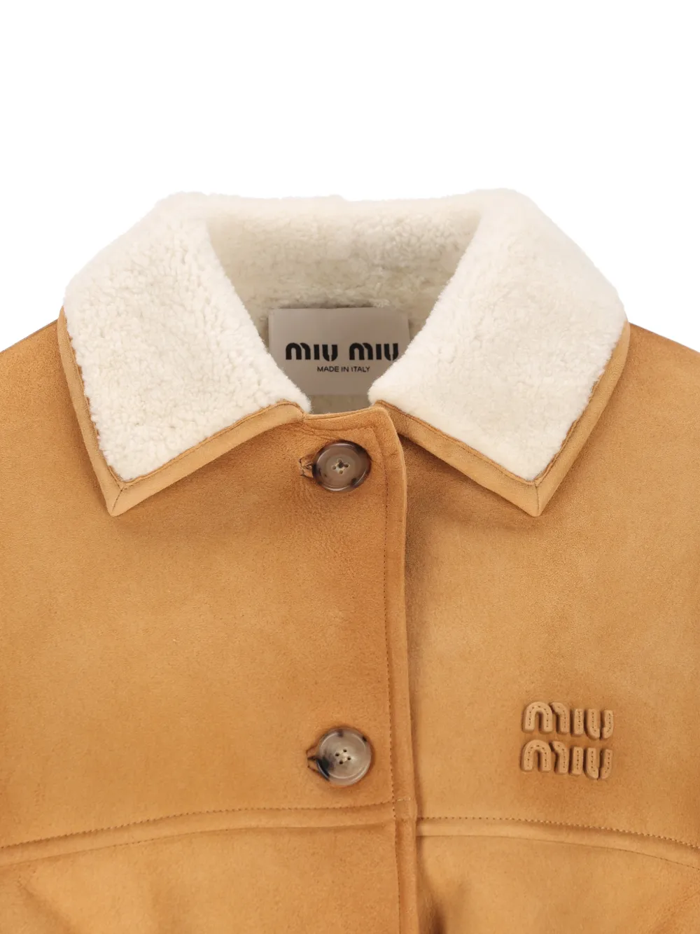 Miu Lammy coat Beige