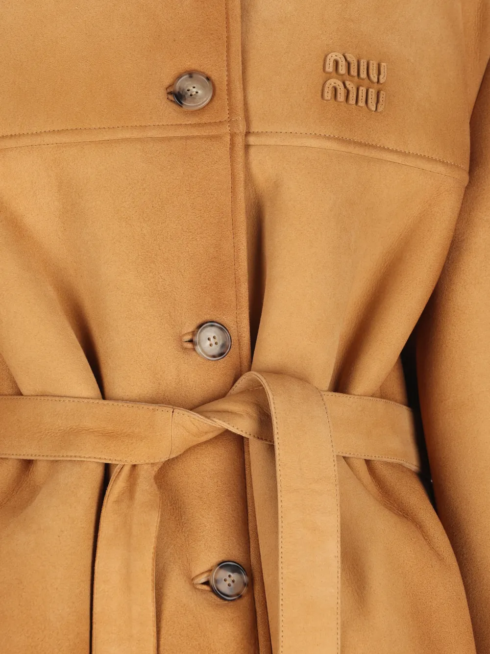 Miu Lammy coat Beige