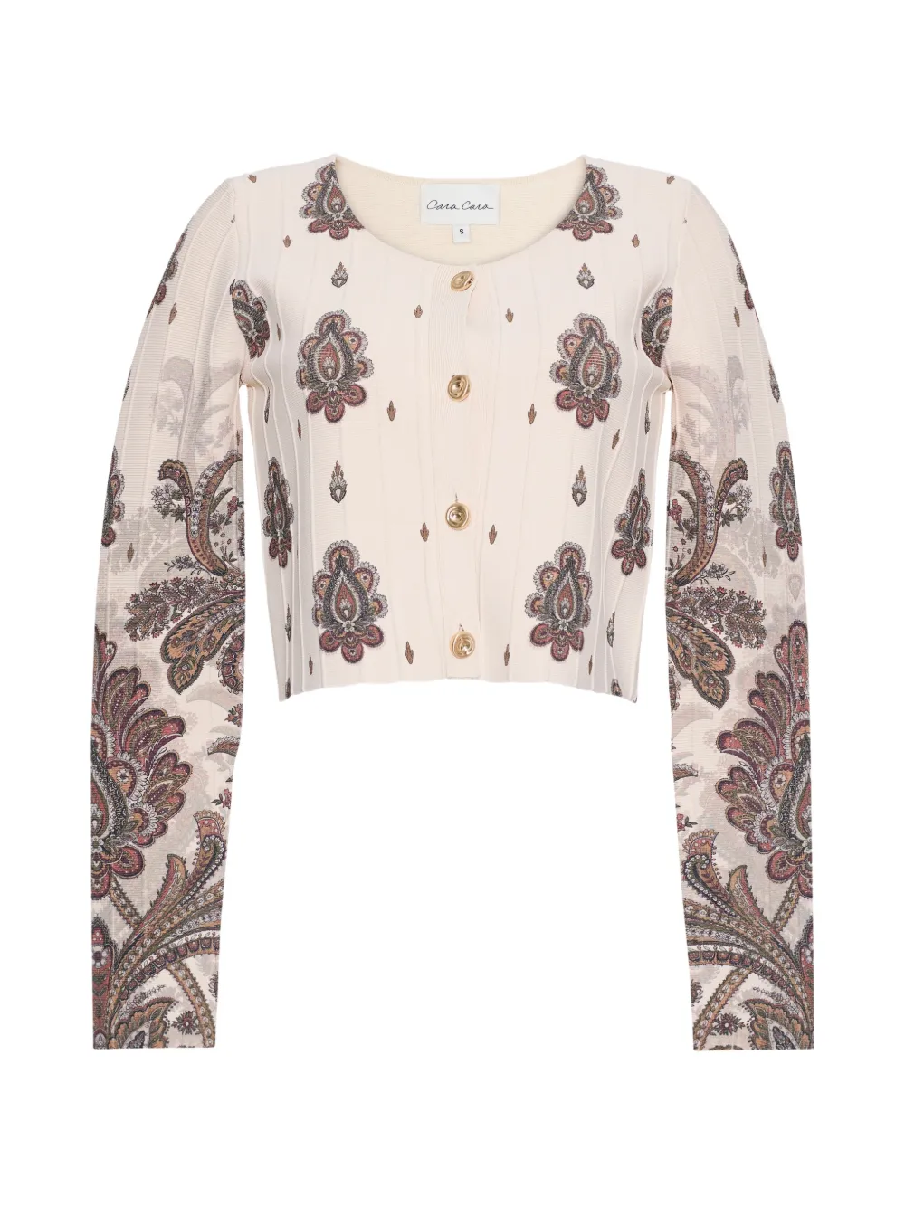 Cara Cara Rose paisley-print cardigan - Nude