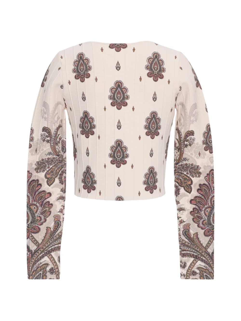 Cara Rose vest met paisley-print Beige