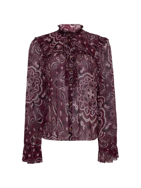 Cara Cara Elouise paisley ruffled shirt