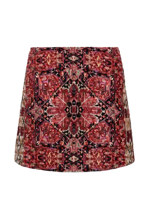Cara Cara Chrissy tapestry-print A-line mini skirt