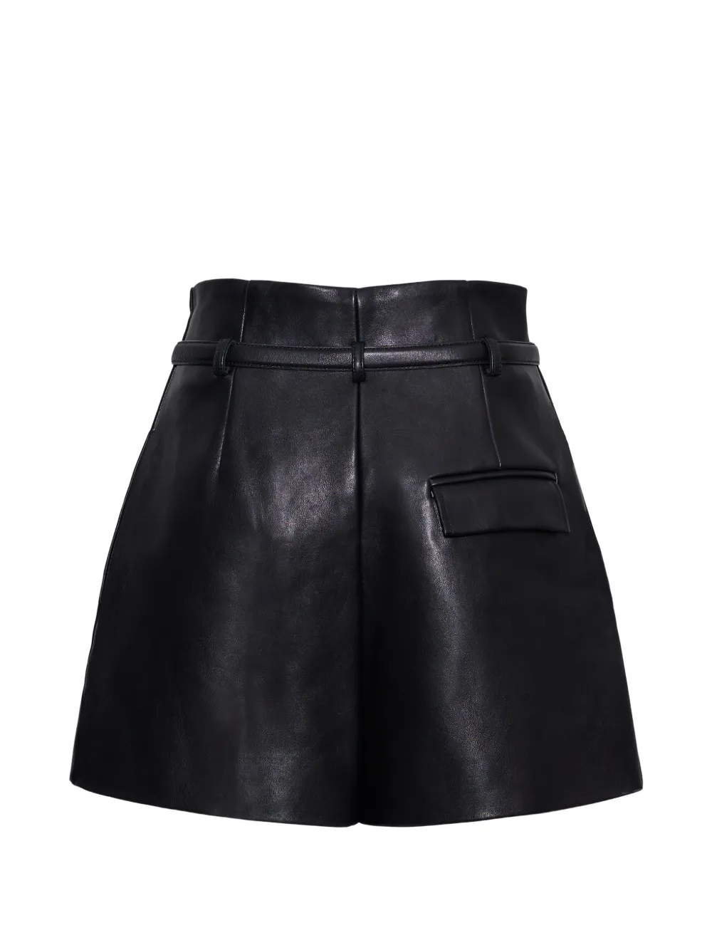 Cara Eliana leren shorts Zwart