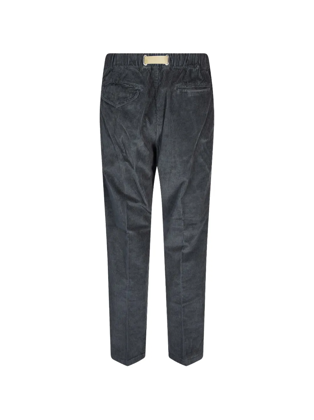 White Sand Broek met ribfluwelen effect en ceintuur Grijs