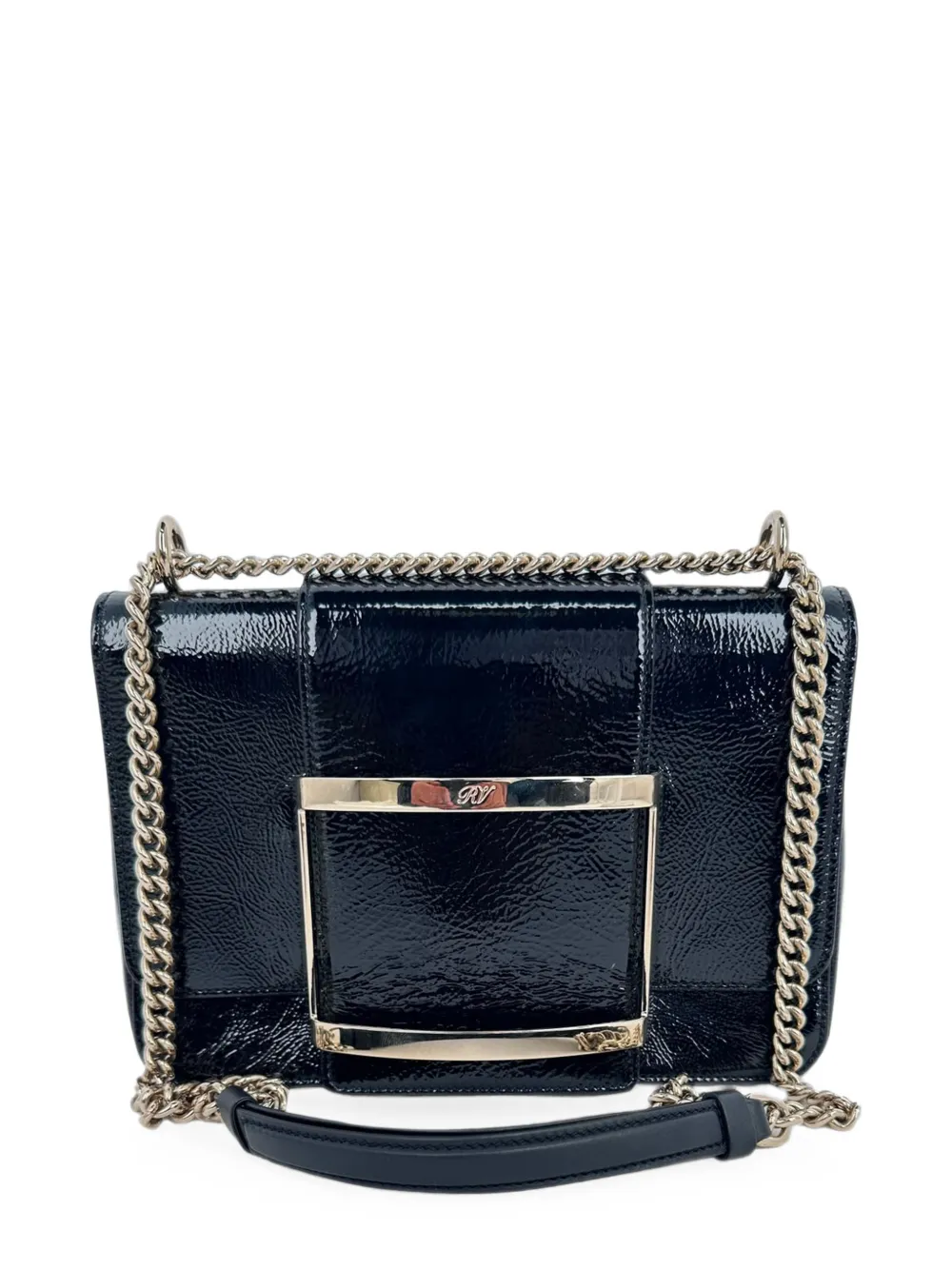 Roger Vivier Vintage Très Vivier buckle shoulder bag - Nero