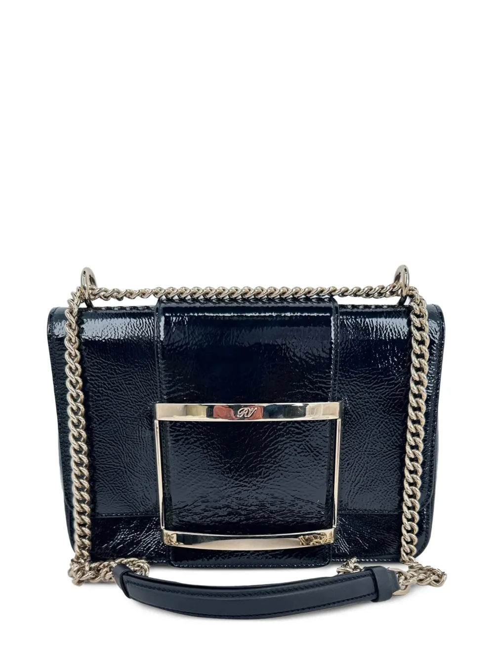 Roger Vivier Vintage Très Vivier buckle shoulder bag - Nero