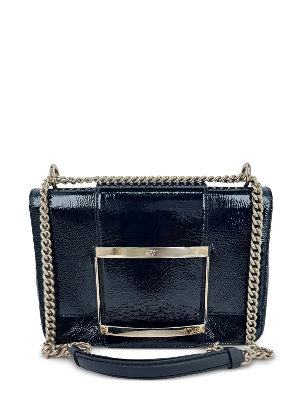 Roger Vivier Vintage Très Vivier buckle shoulder bag - Nero